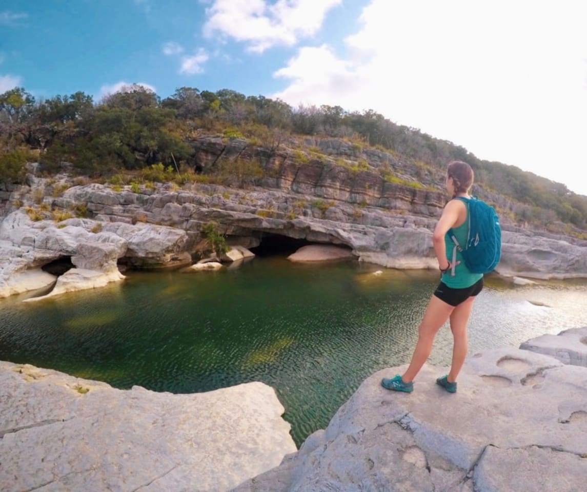 Hiking at Pedernales Falls State Park