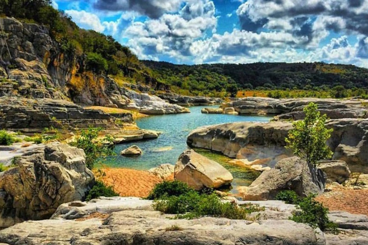 Pedernales Falls State Park- just 20 miles away.