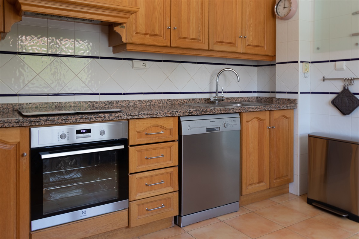 Fully equipped kitchen of the villa